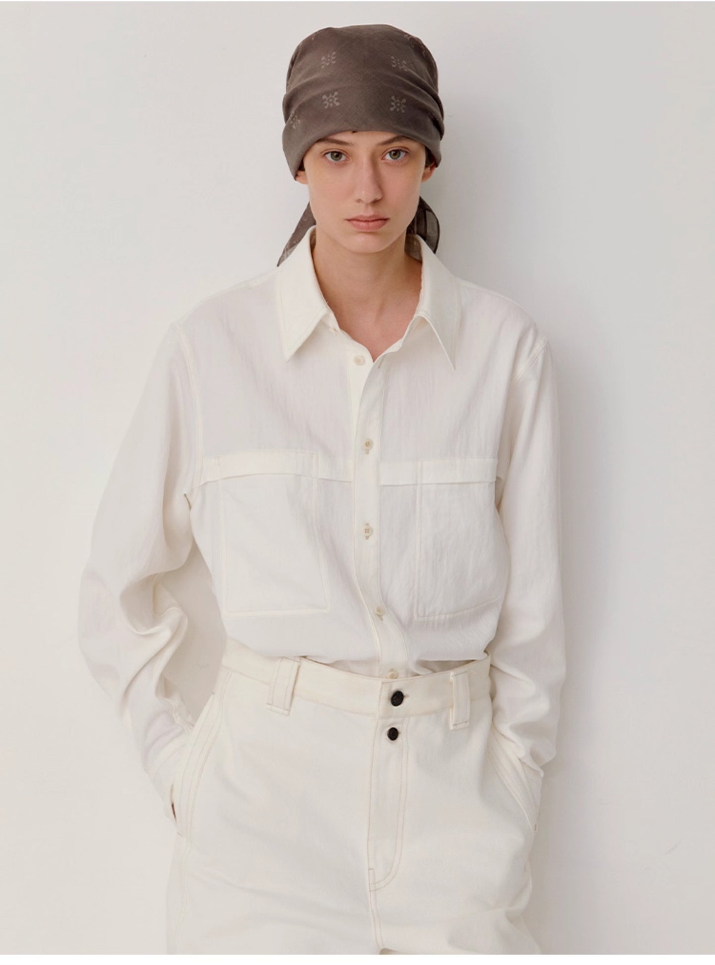 Shirt with patch pockets