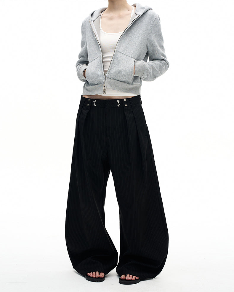 Retro Stripe Casual Pants