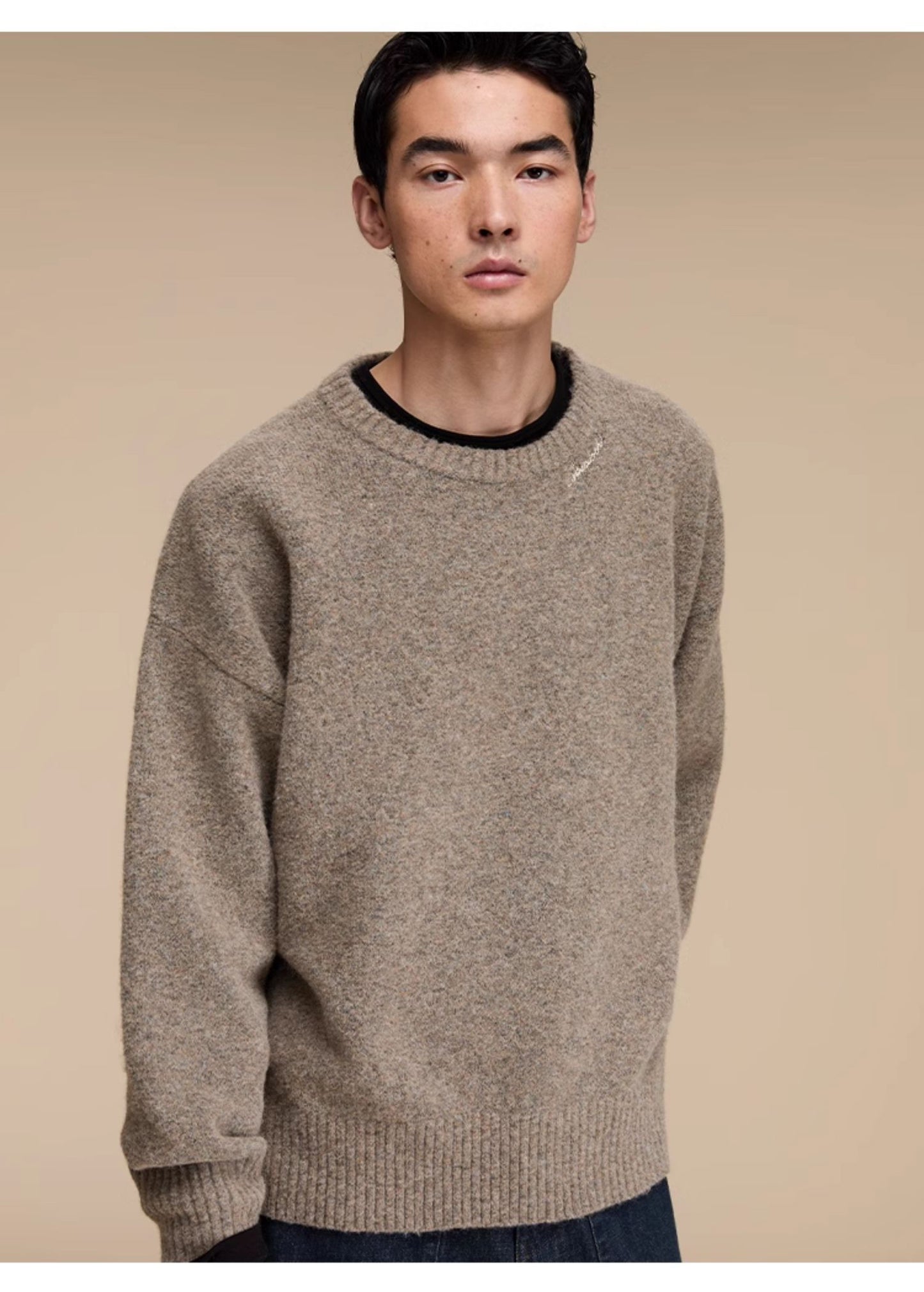 Round Neck Pullover Casual Knitwear