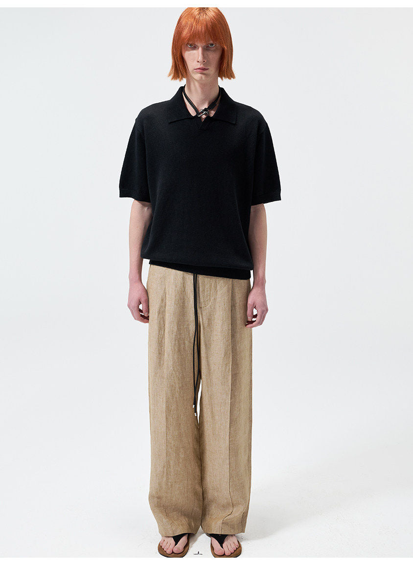 린넨 트윌 캐주얼 팬츠