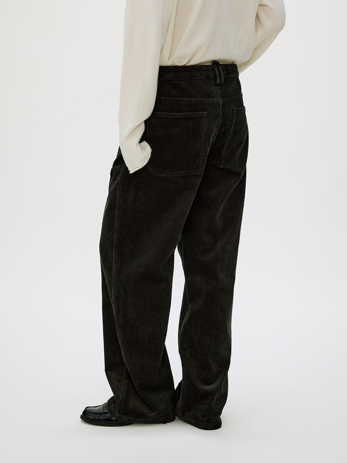 Wash-processed Straight Casual Pants