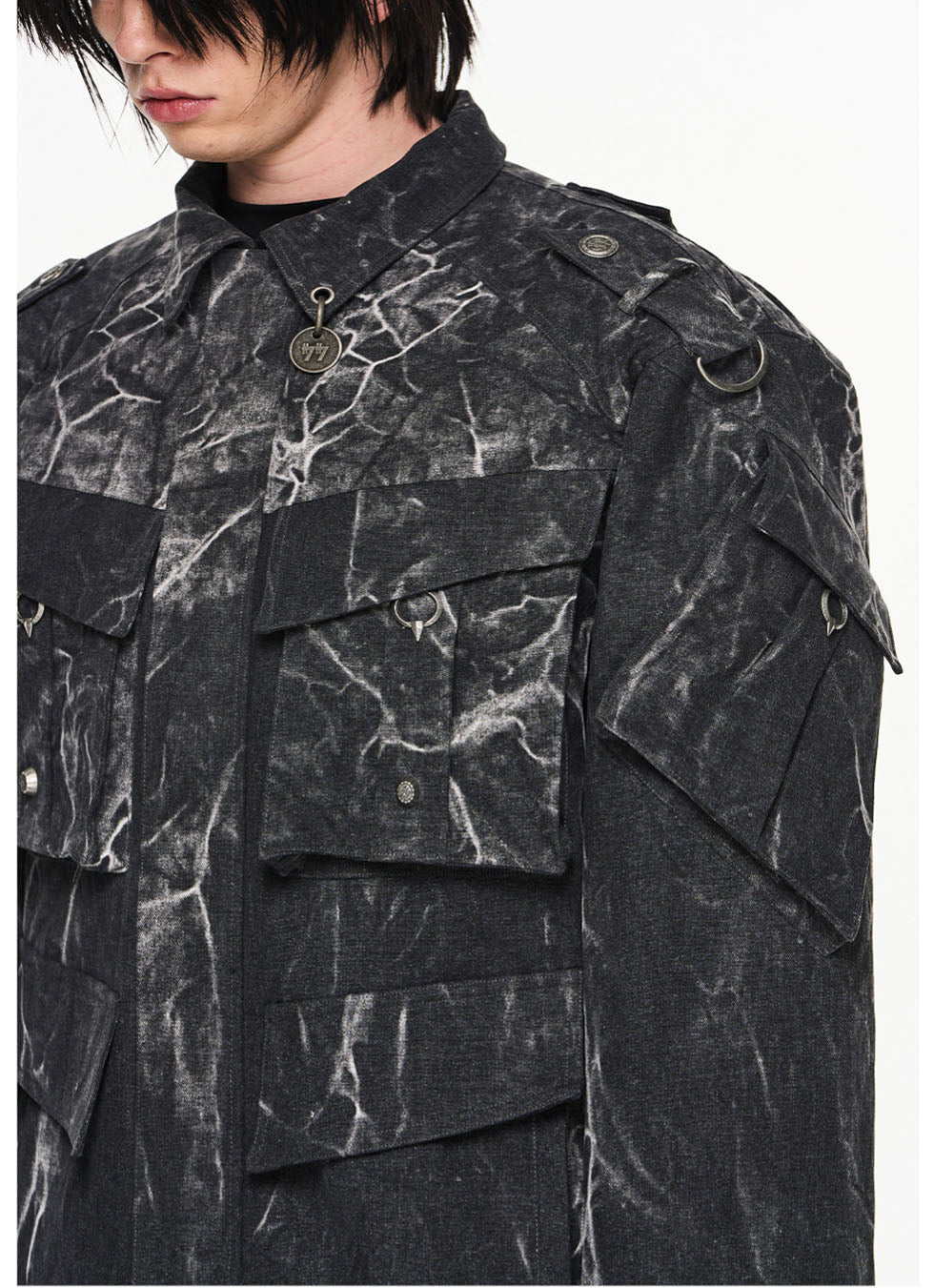Phantom Washed Pocket Heavy Metal Piece Workwear Jacket