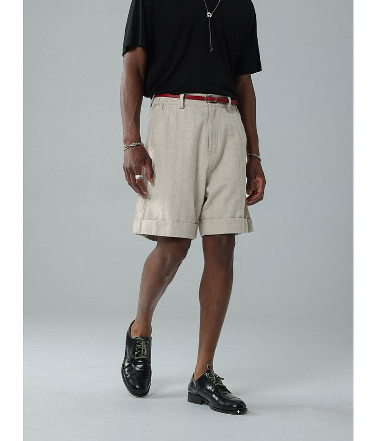 Relaxed-Fit Roll-Up Shorts