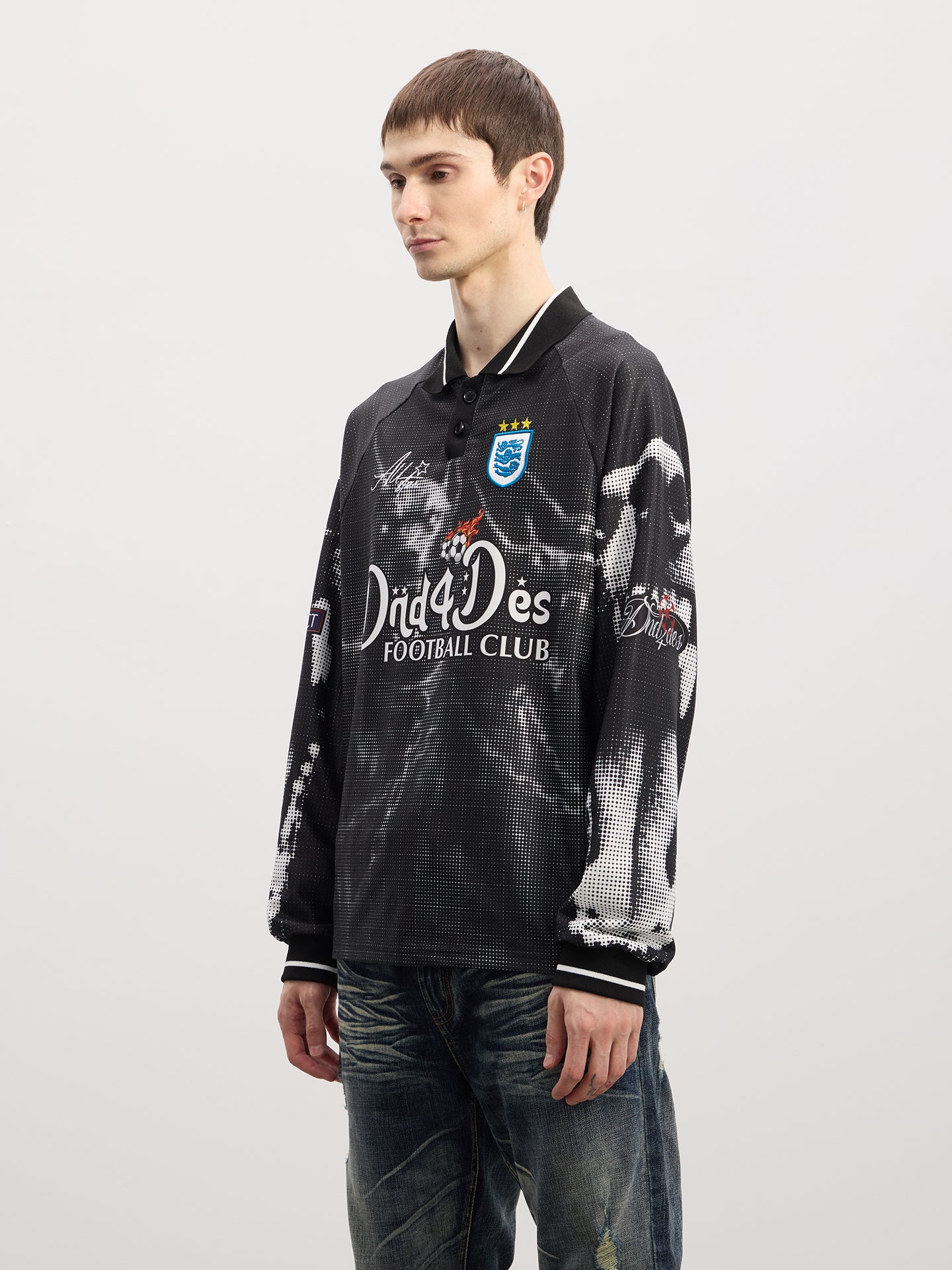 Printed Sports Polo Shirt