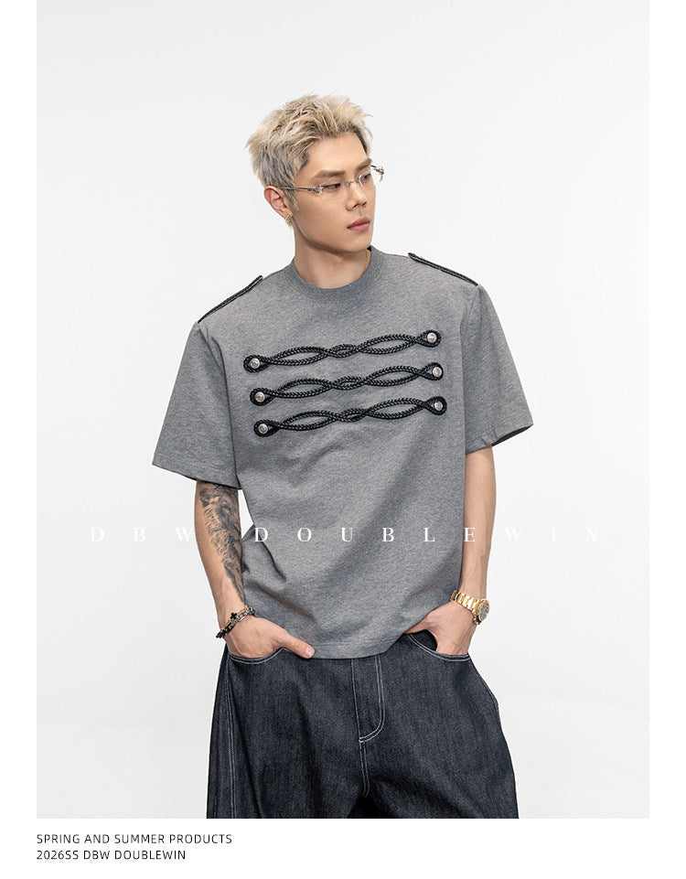 나폴레옹 메탈 버클 티셔츠