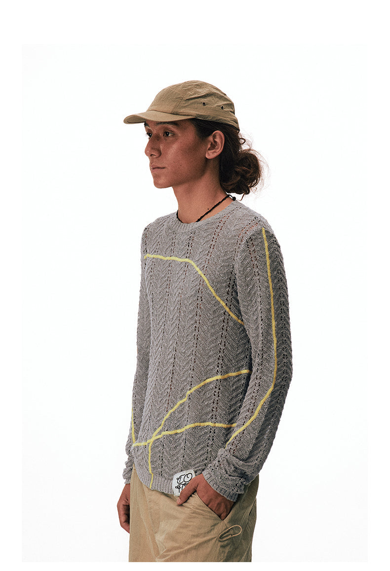 Jacquard knit shirt