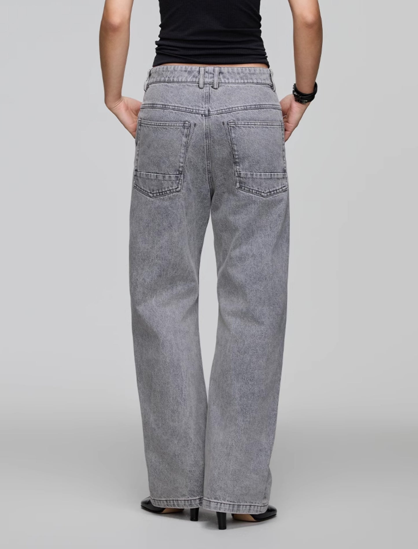 Straight Loose Denim Pants