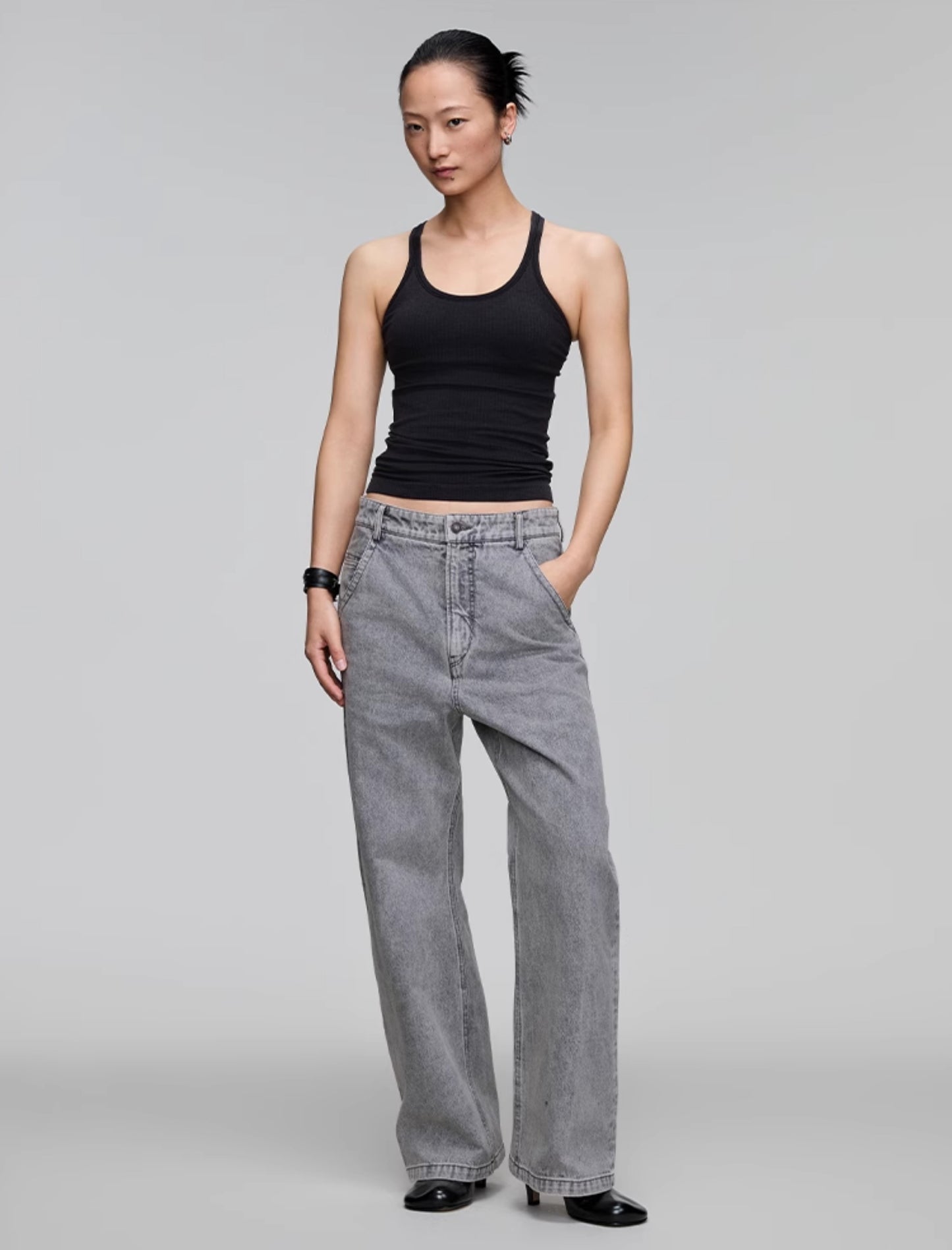 Straight Loose Denim Pants