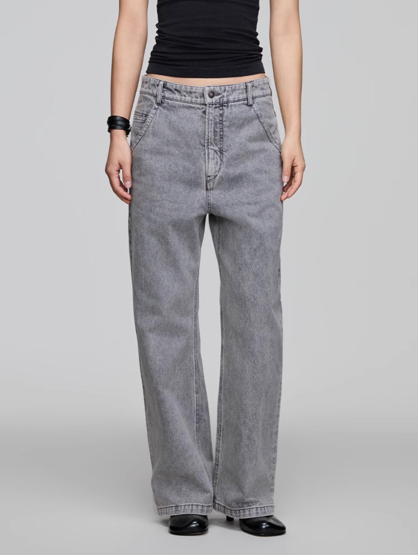 Straight Loose Denim Pants