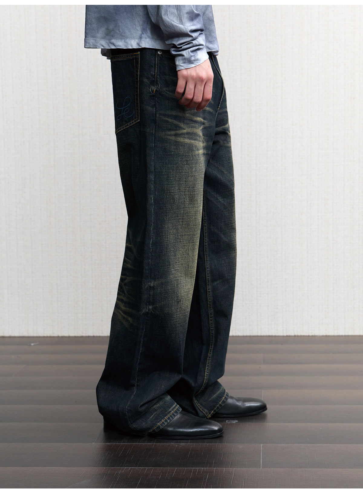 Honeycomb Fit Straight Jeans