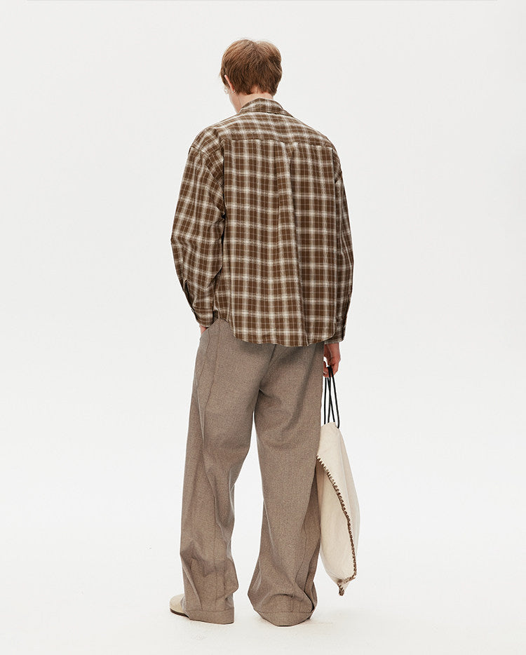 카라 캐주얼 레이어드 셔츠