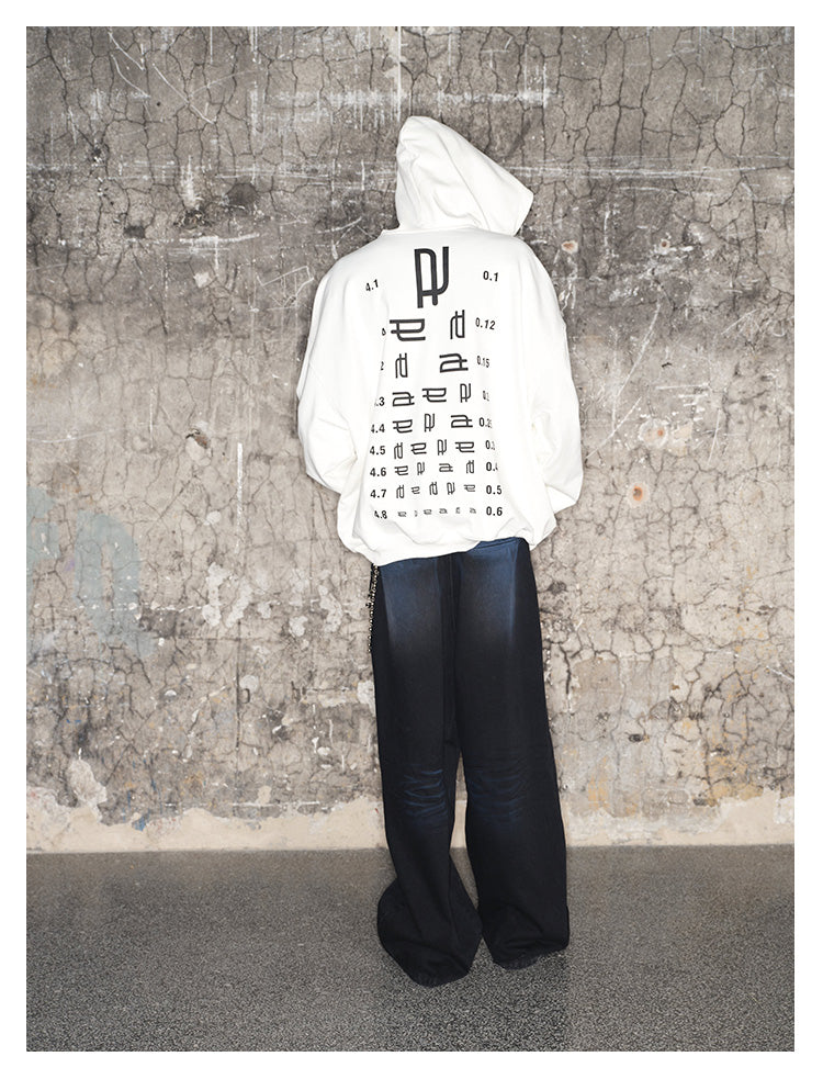 Logo Print Hooded Pullover Sweatshirt