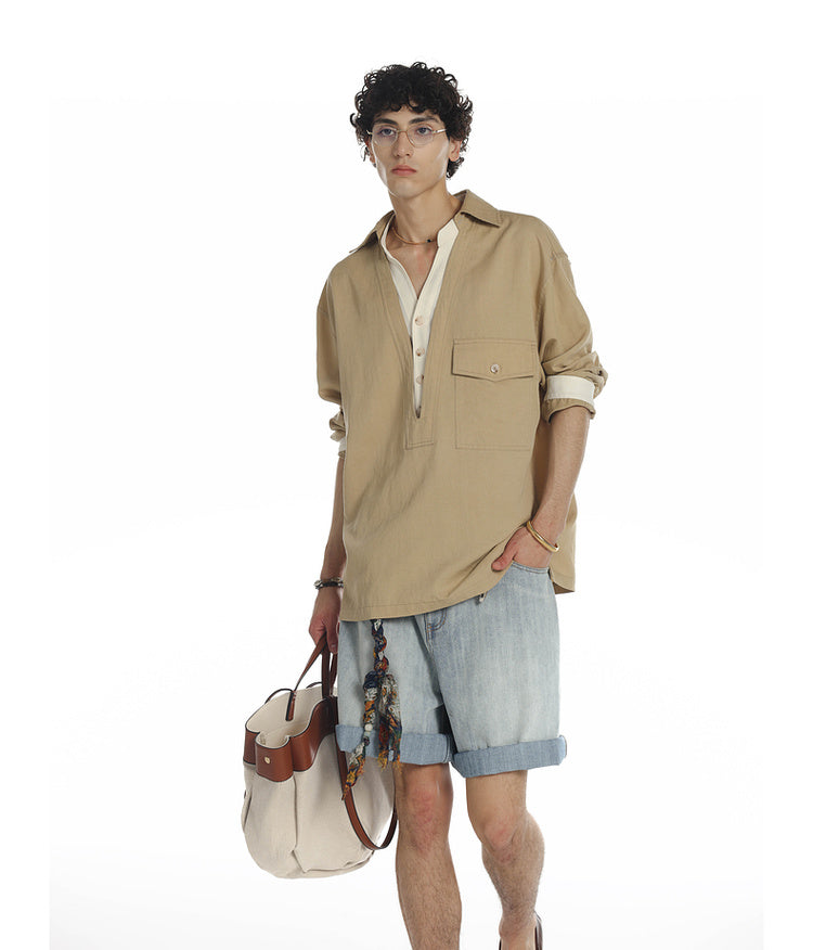 Fake Two-Piece Shirt