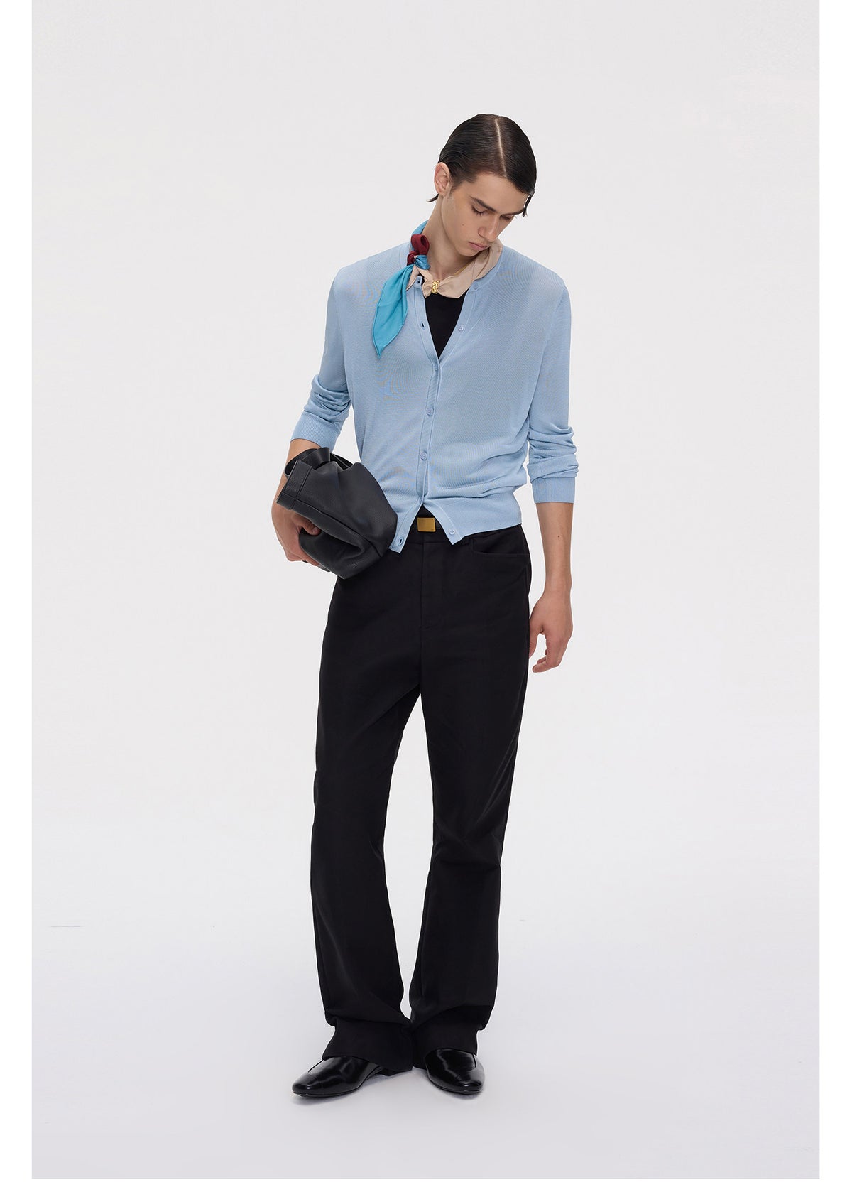 Breathable Round-Neck Knit Cardigan