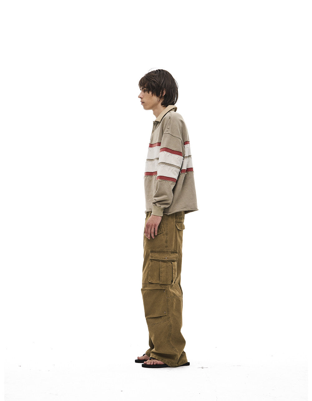 Distressed Multi-Pocket Cargo Pants