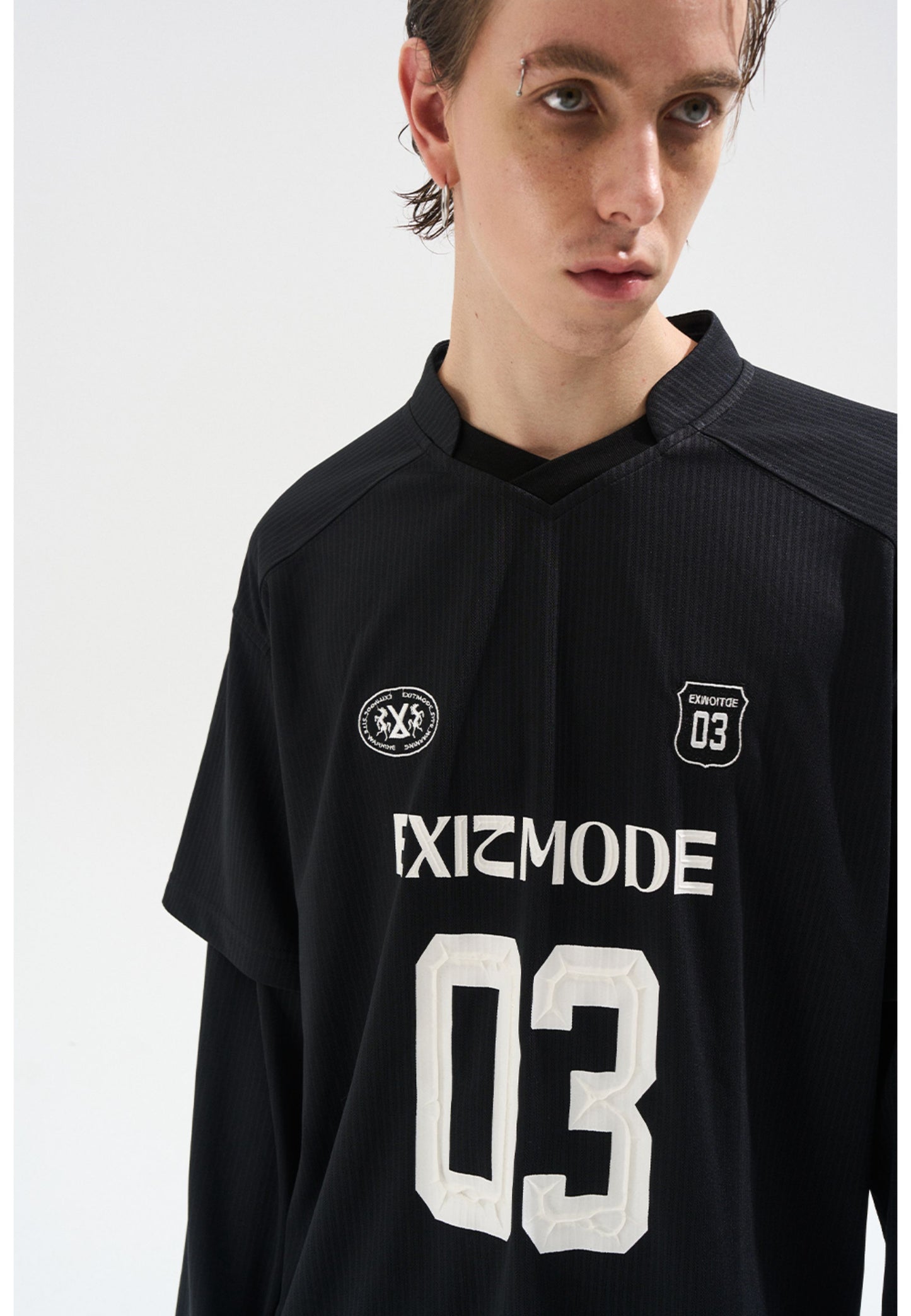 Fake Two-Piece Stripe T-Shirt