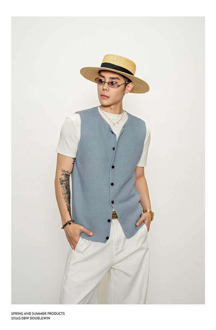 Breathable knit vest