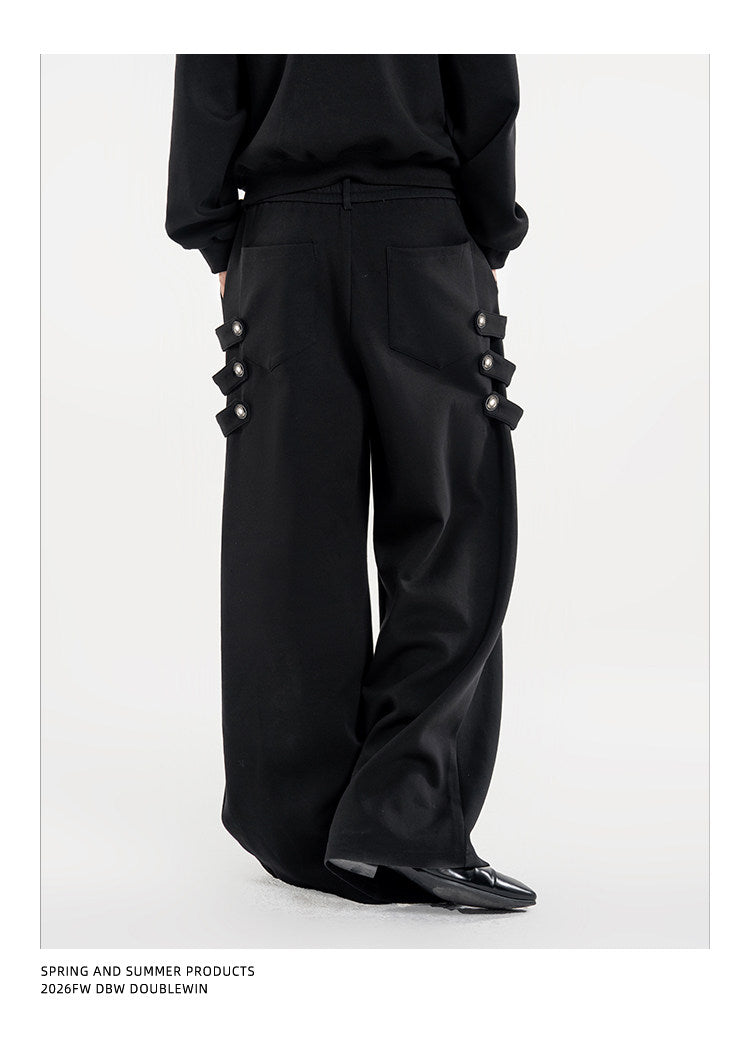 Multifunctional Wide-Shoulder Sweatshirt Set