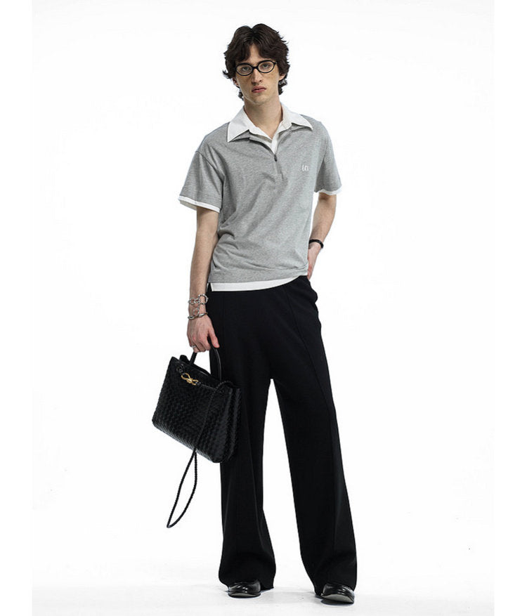 Faux Two-Piece Polo Shirt