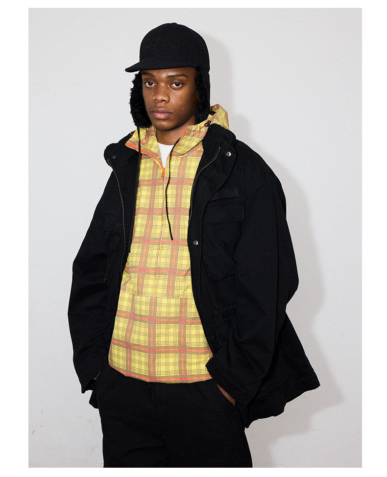 Half-Zip Hooded Jacket