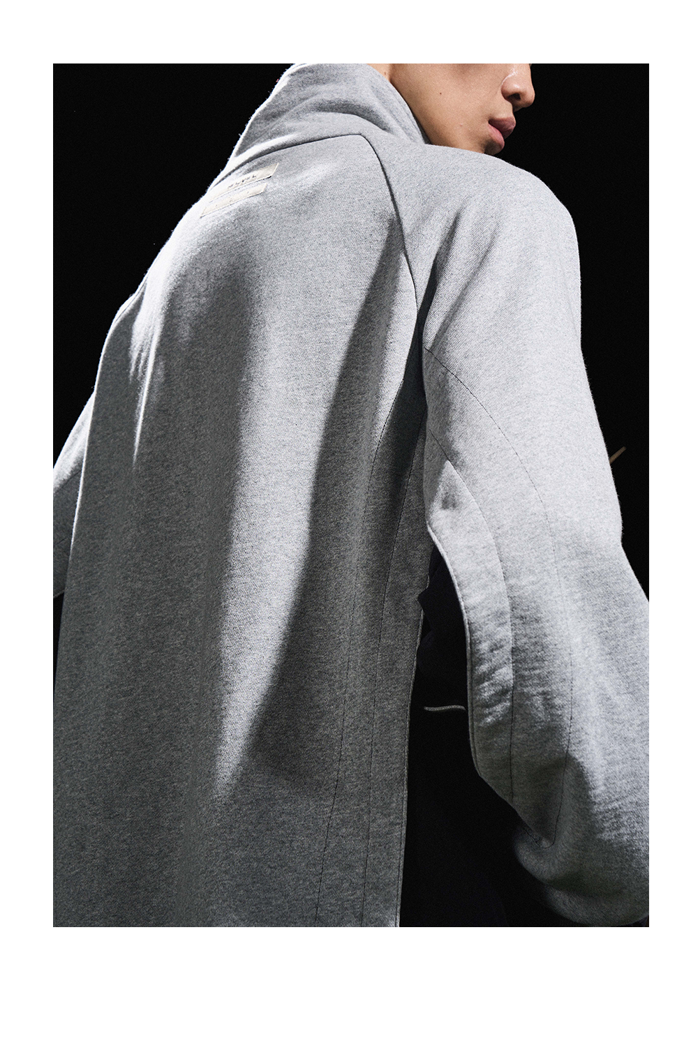 Deconstructed Zipper Sweatshirt