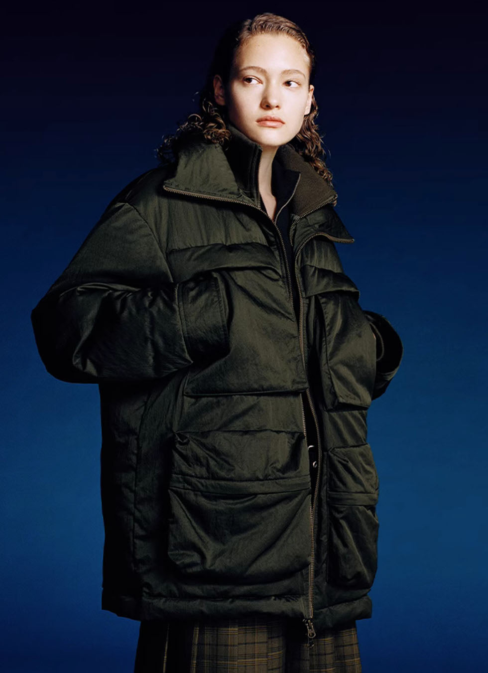 Faux Two Piece White Duck Down Water Repellent Down Jacket