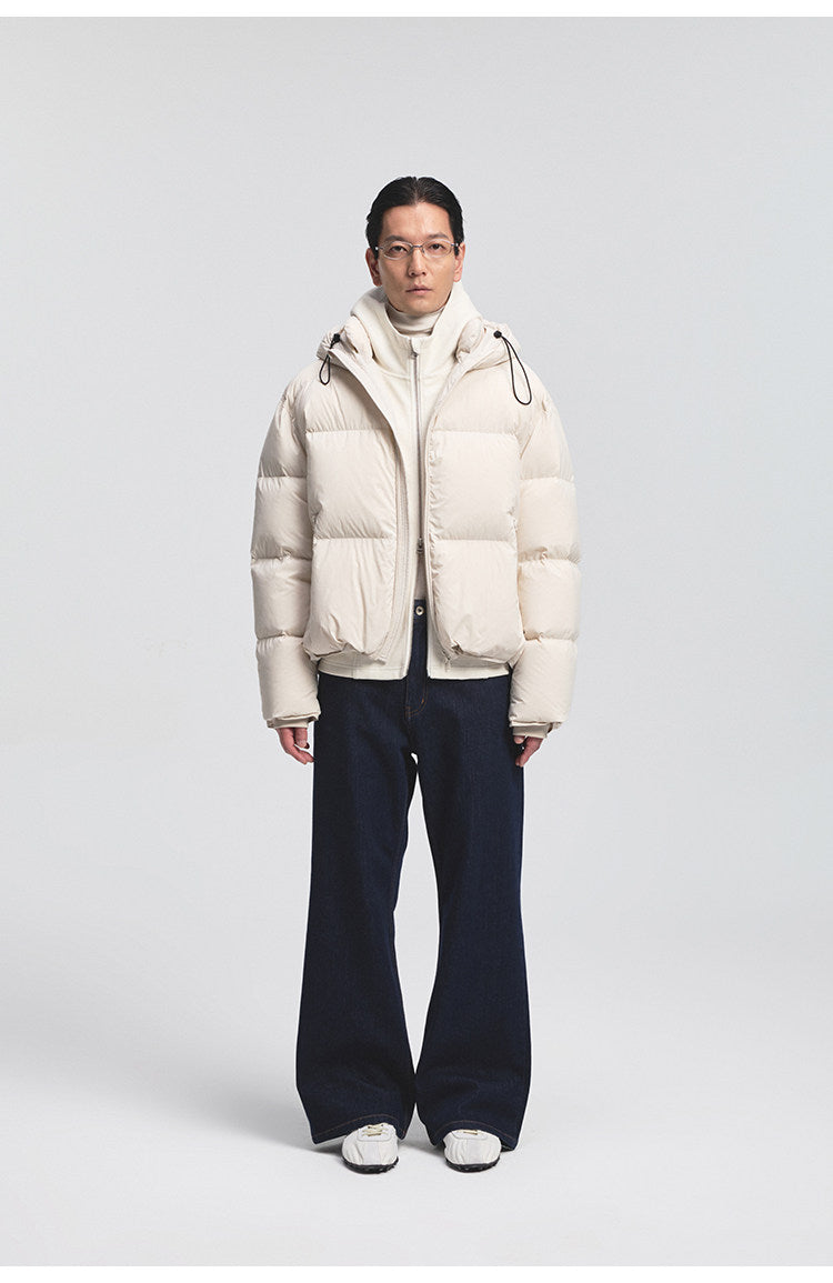 Waterproof Nylon Hooded Down Jacket