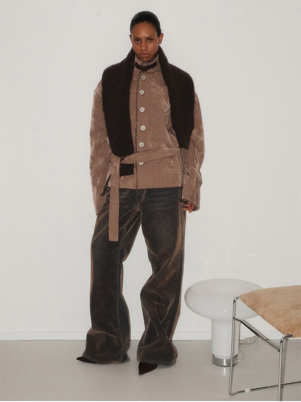 Unisex Belted Casual Jacket