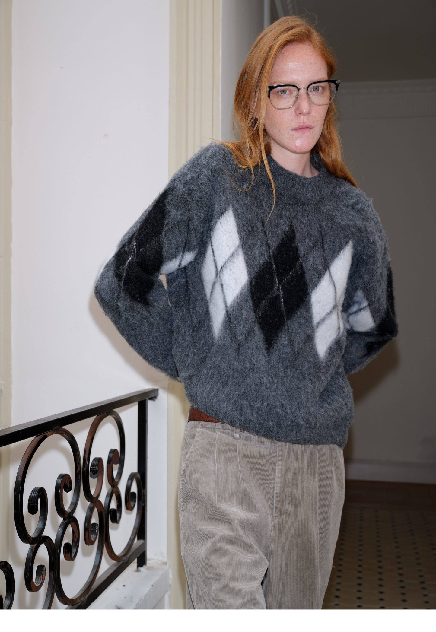 Wool-Blend Relaxed Crewneck Sweater