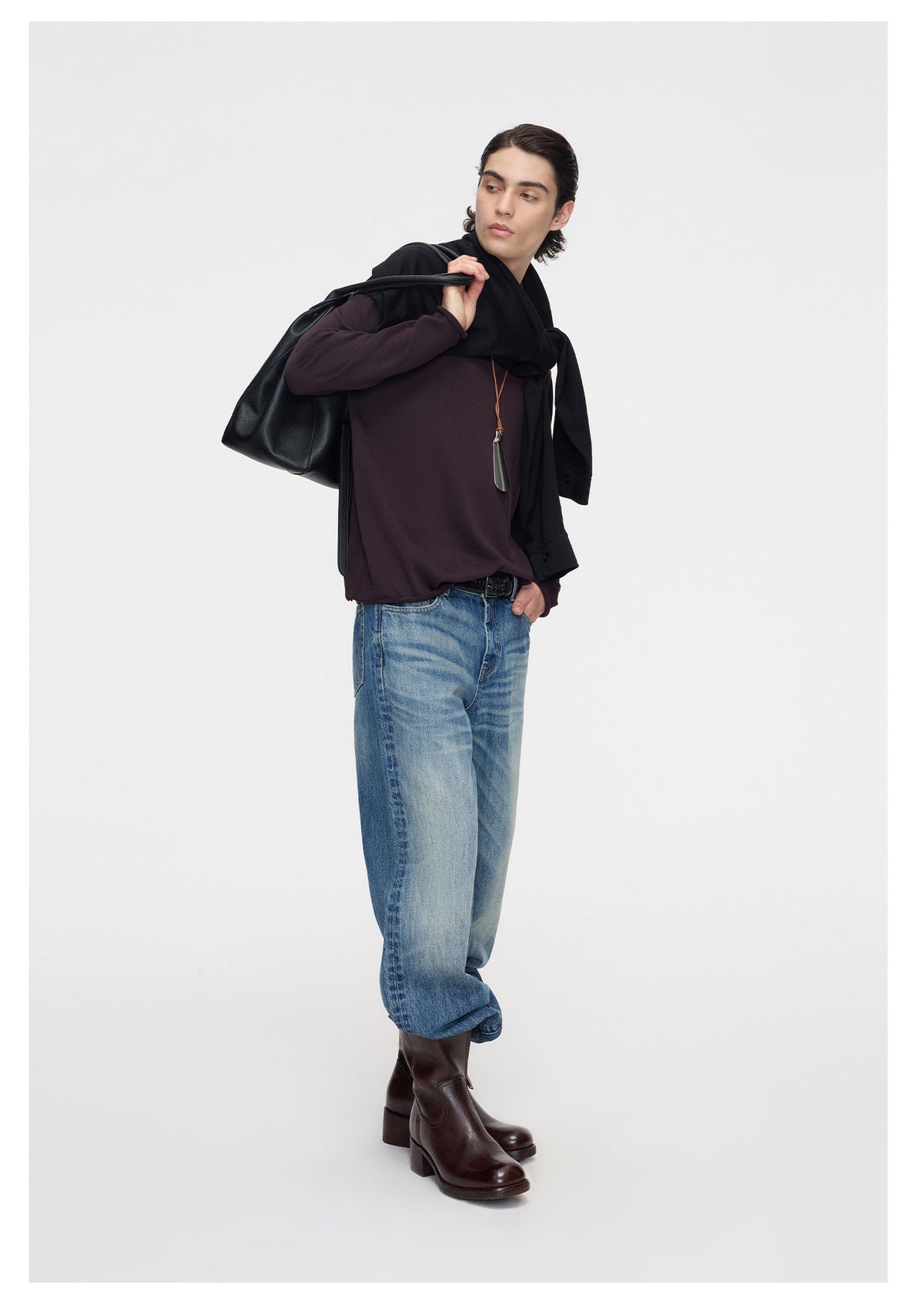Gradient Cat-Whisker Micro-Trim Jeans