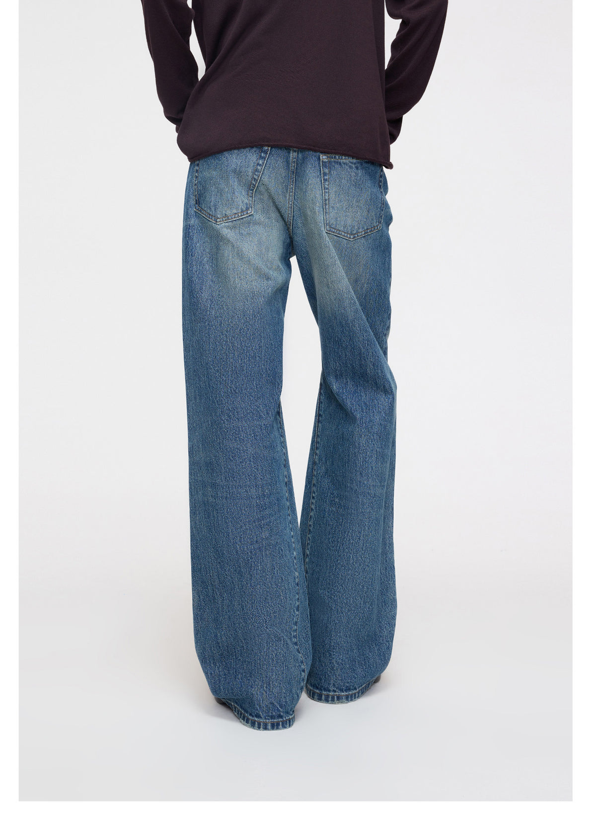 Gradient Cat-Whisker Micro-Trim Jeans