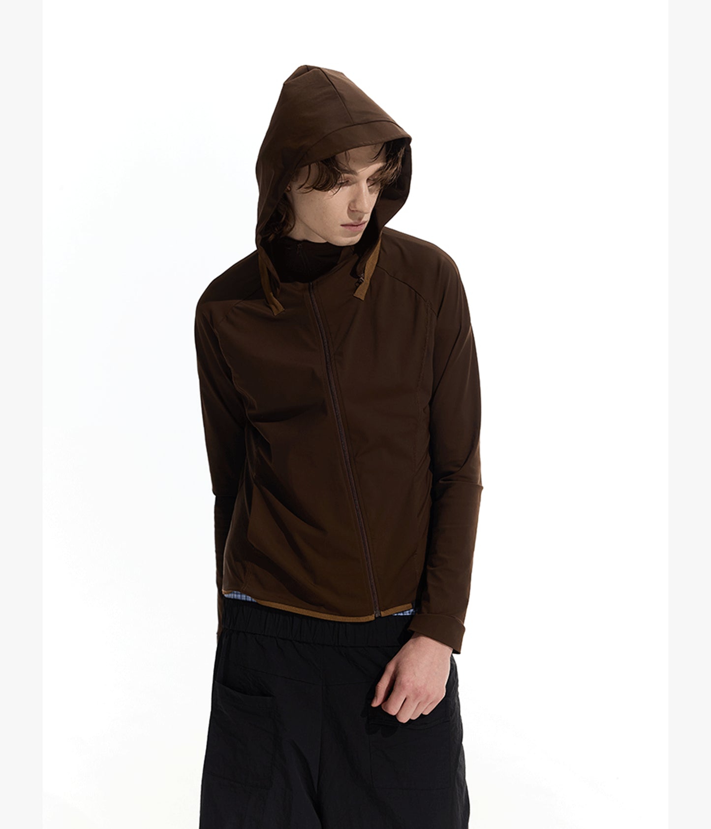 Jacket with removable hood