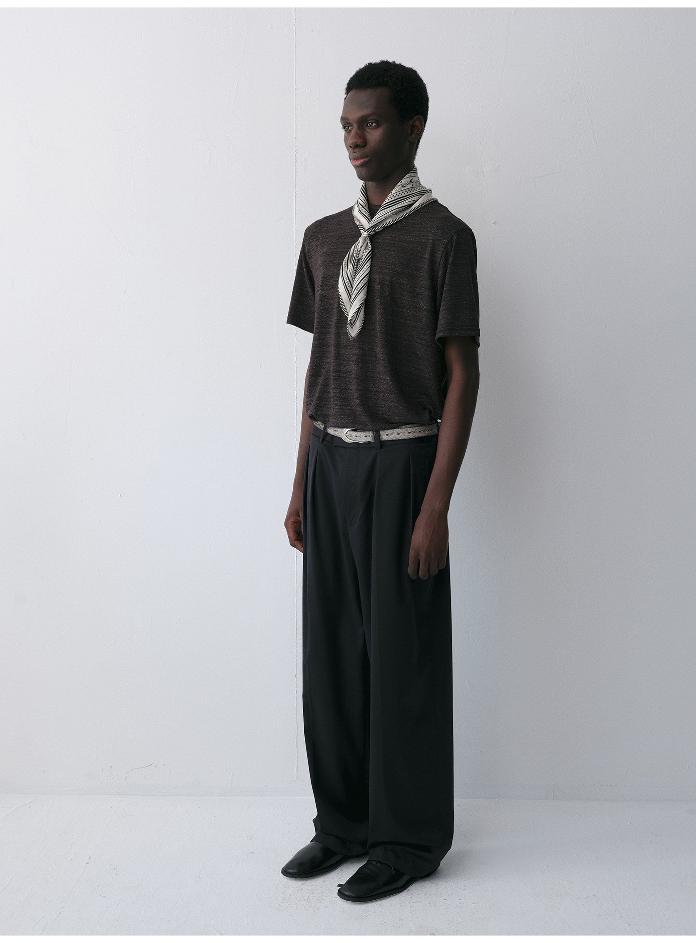 Linen-Blend Short-Sleeve T-Shirt