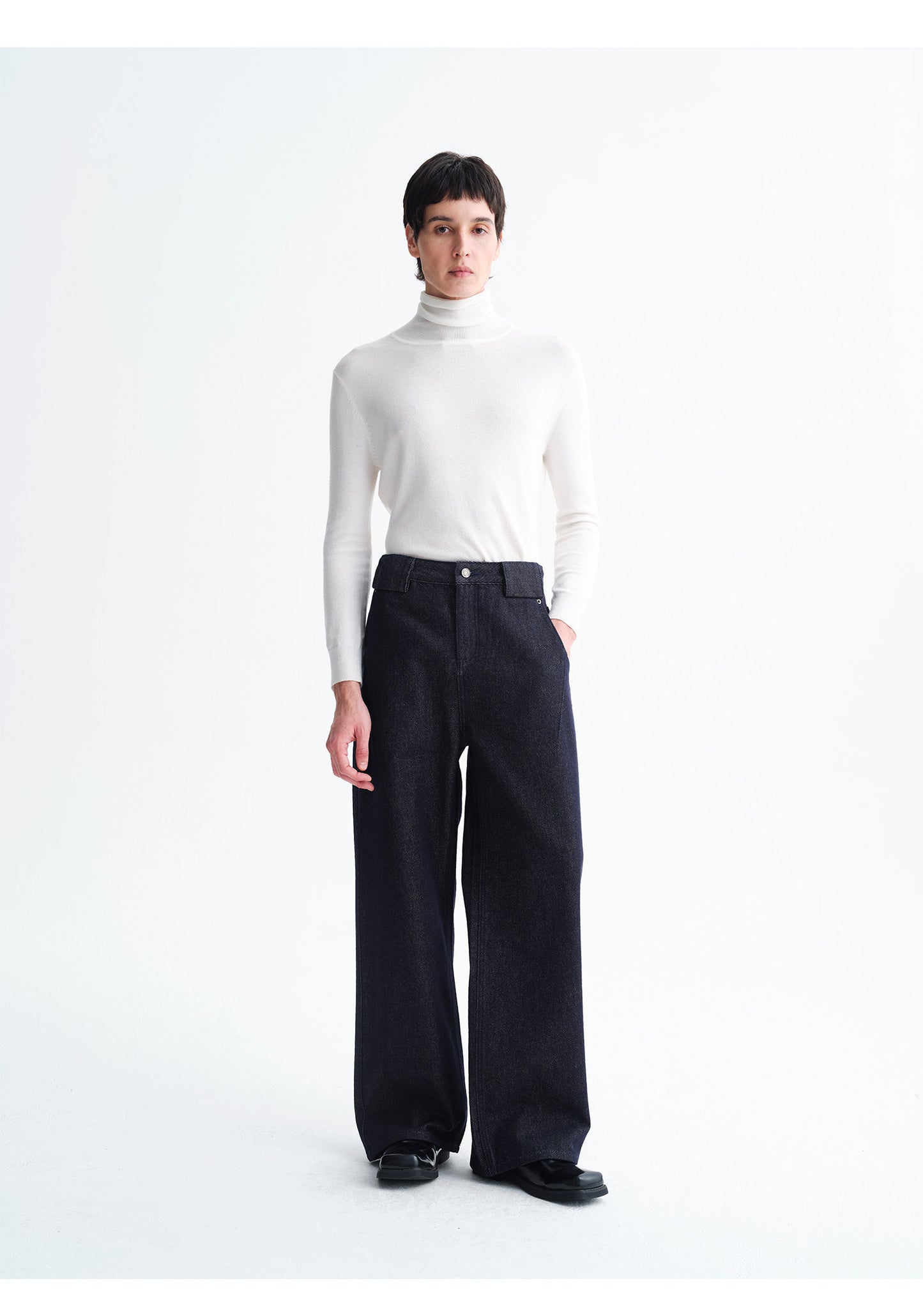 Simple Retro Denim Pants