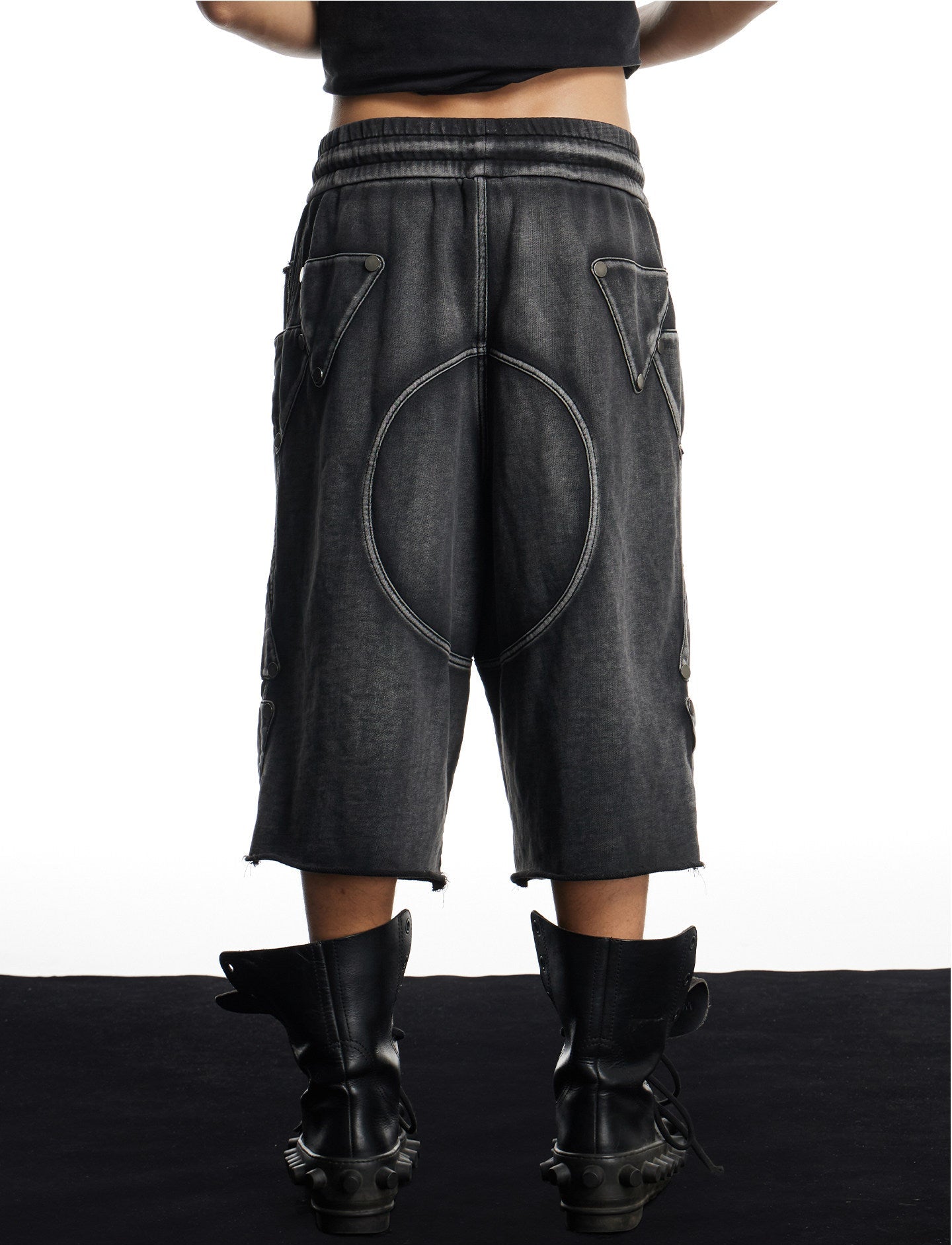 Heavy-Duty Washed Shorts
