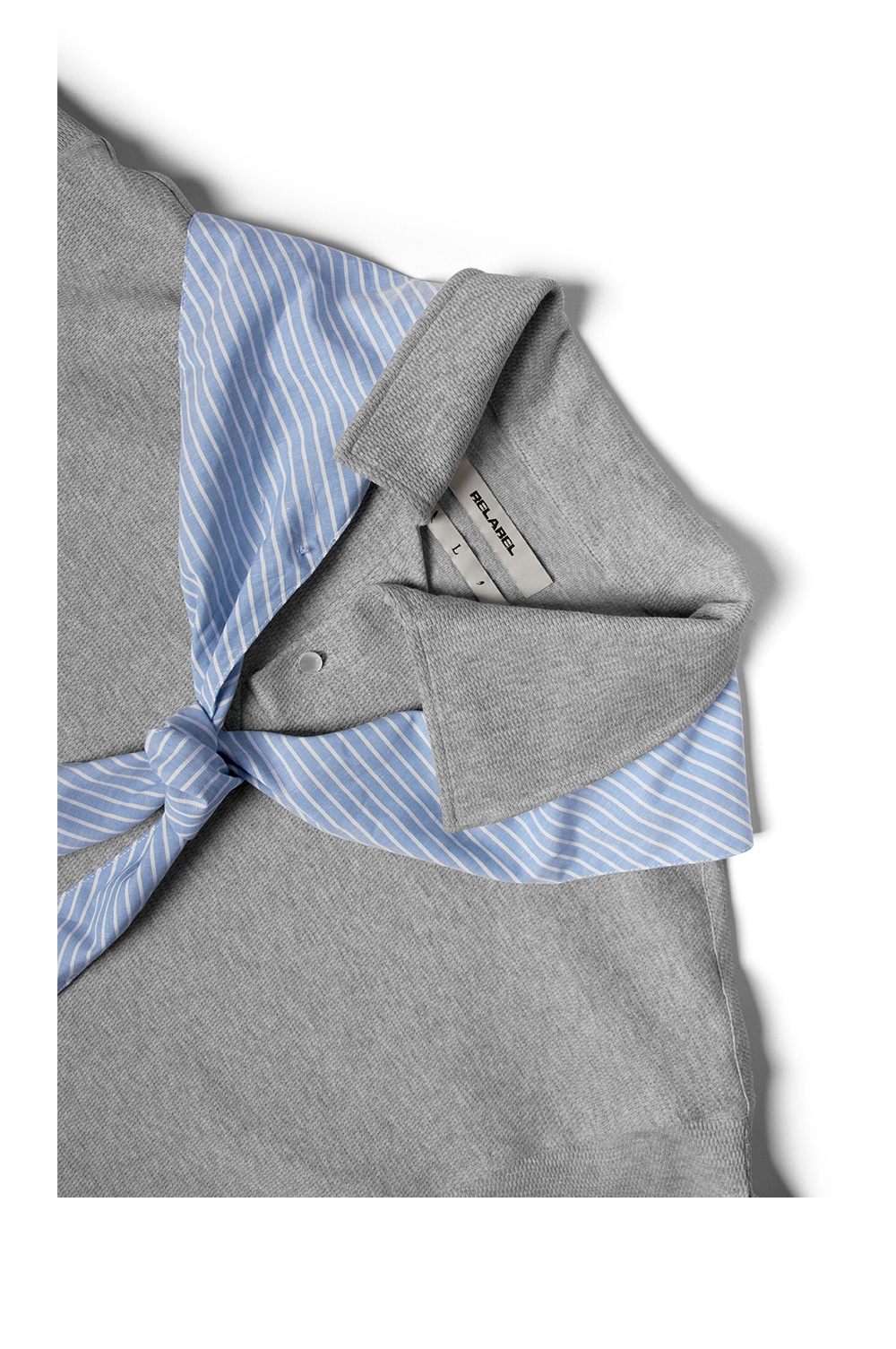 Knit Scarf Polo Shirt