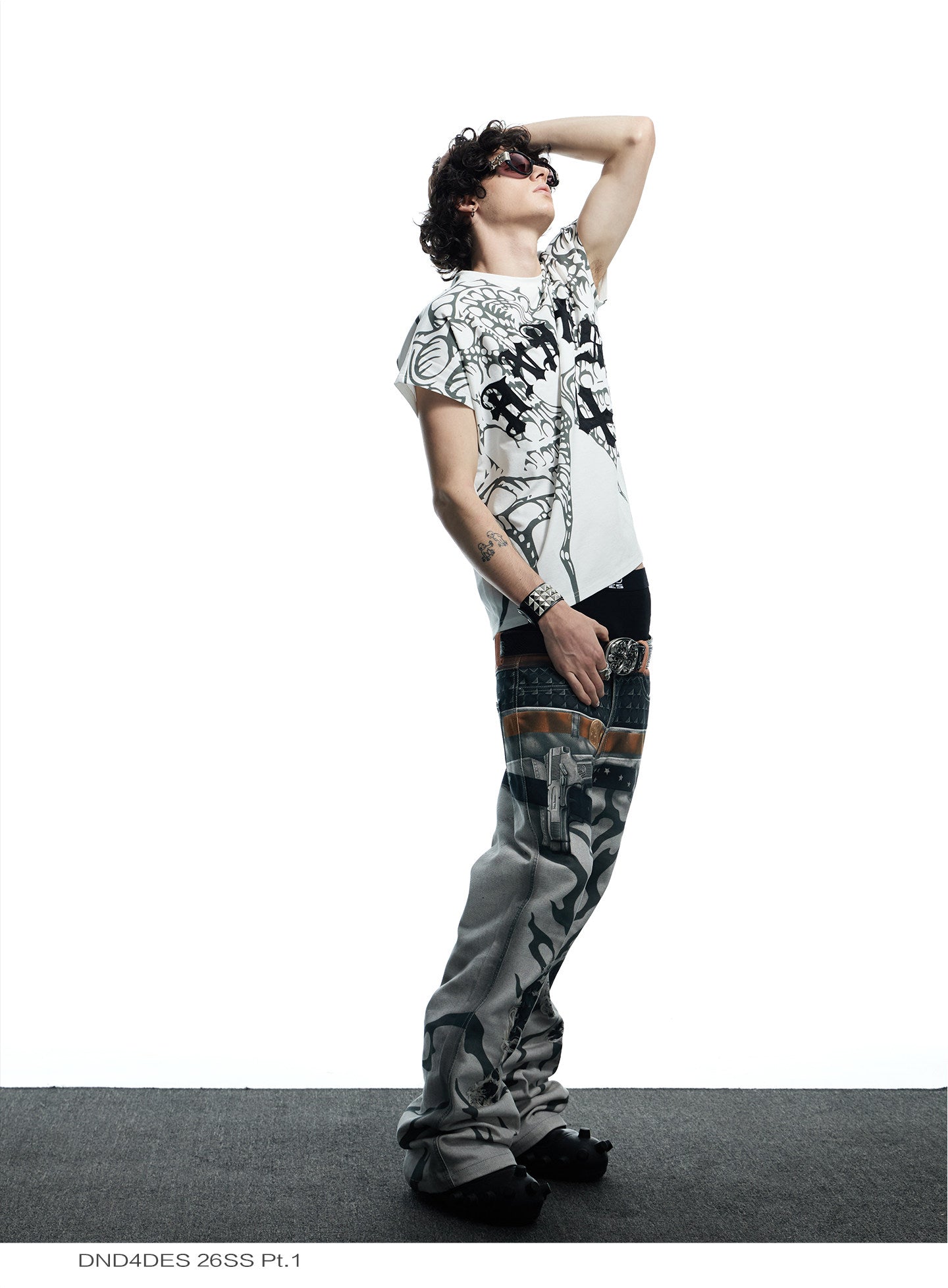 Snake-Pattern Custom Buckle Belt