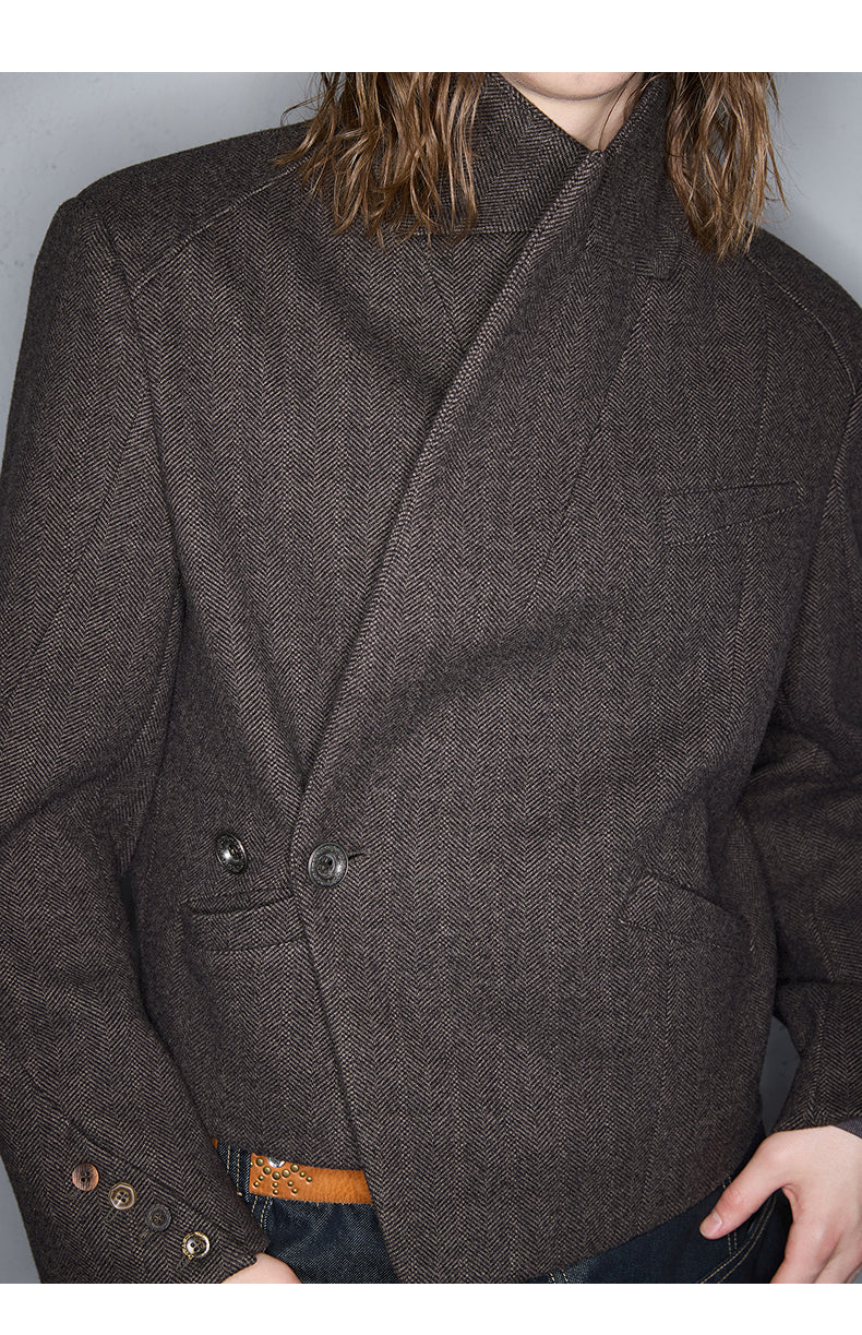 Herringbone Casual Jacket