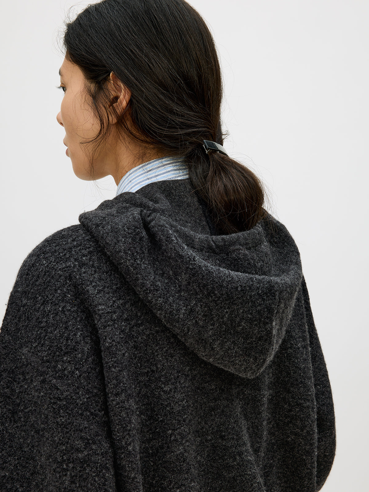 Zip-Up Hooded Cardigan