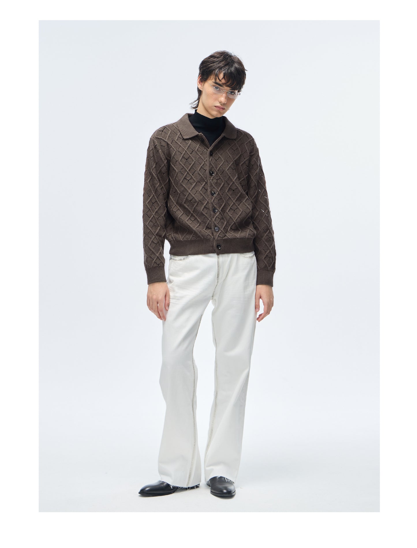 Twist-knit cardigan