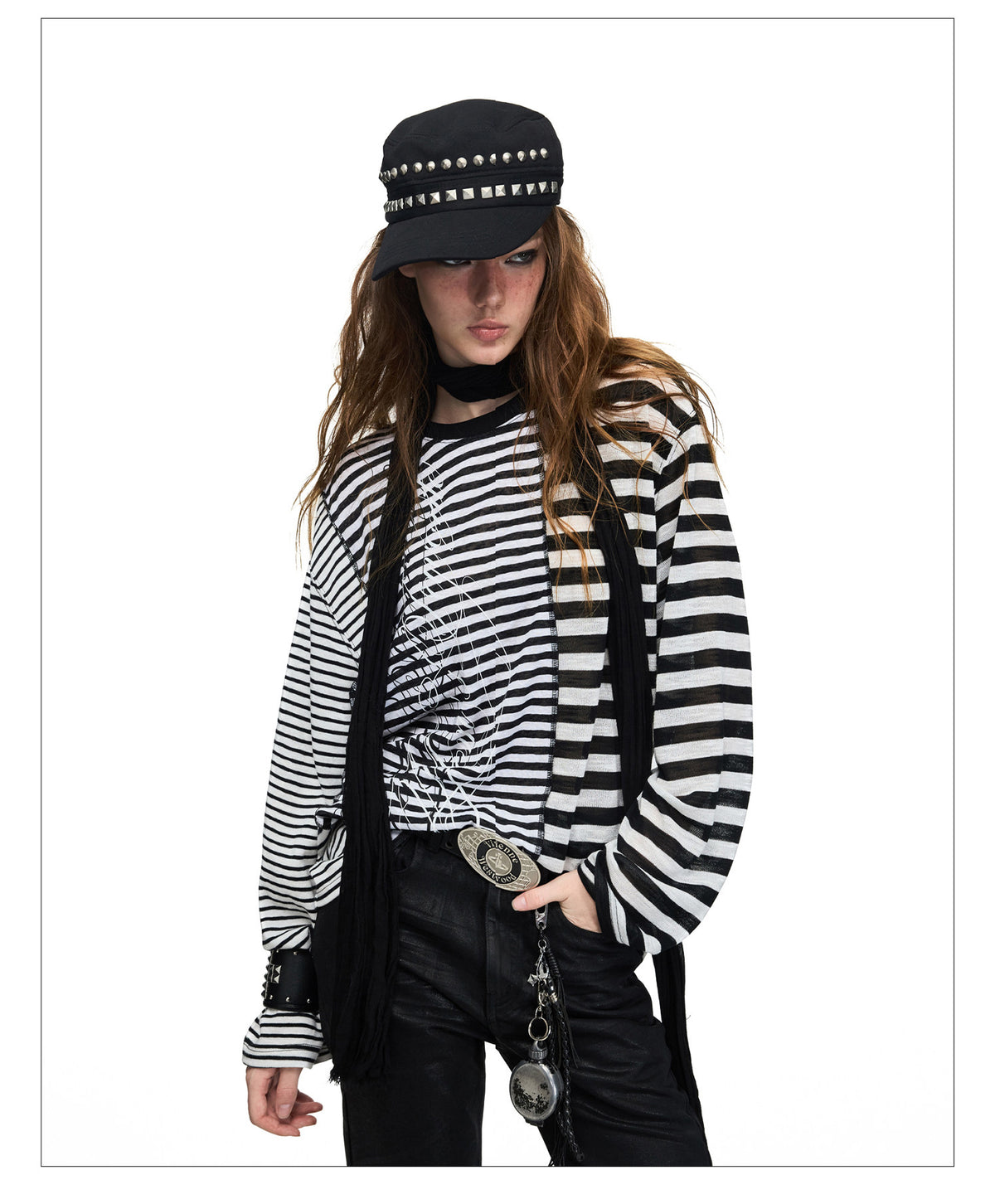 Printed Striped T-Shirt