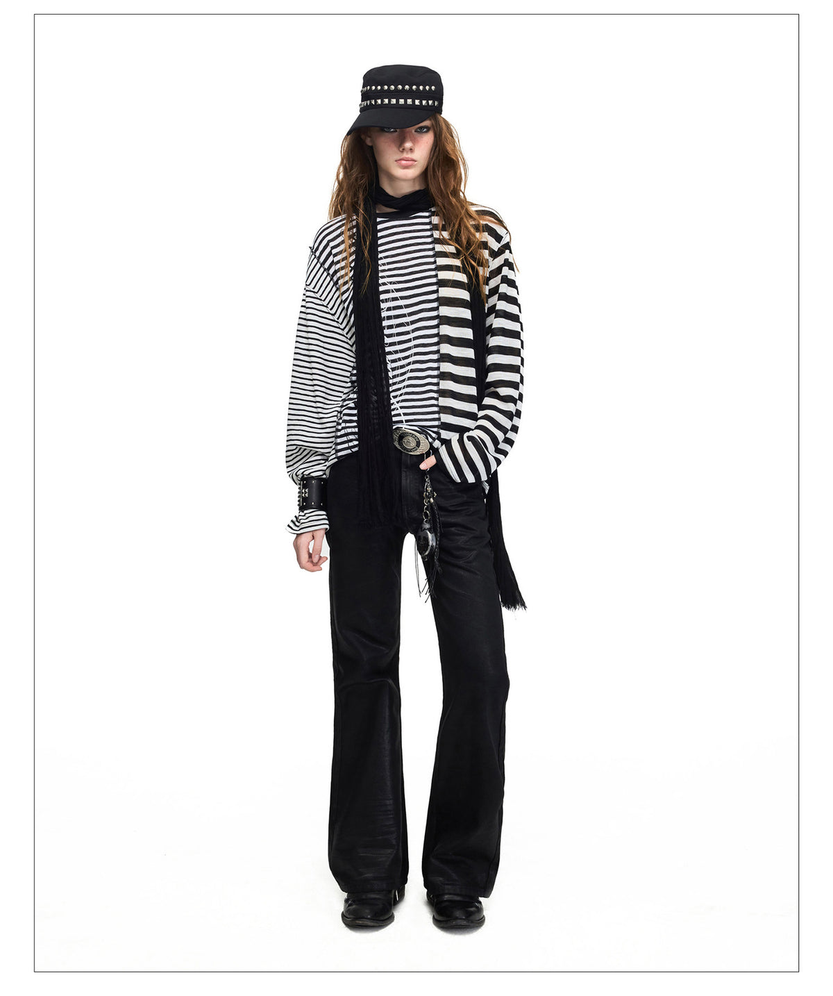 Printed Striped T-Shirt