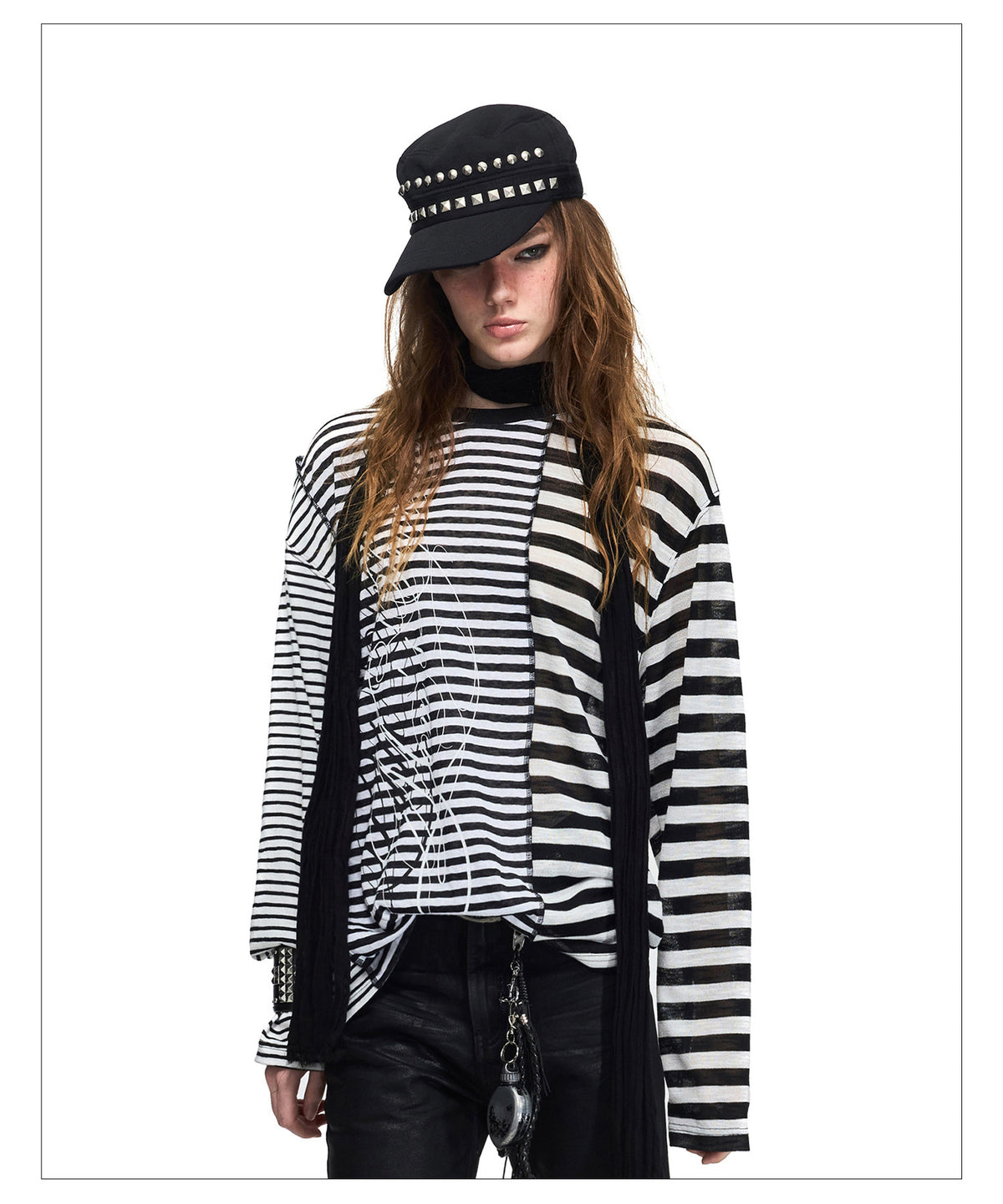 Printed Striped T-Shirt