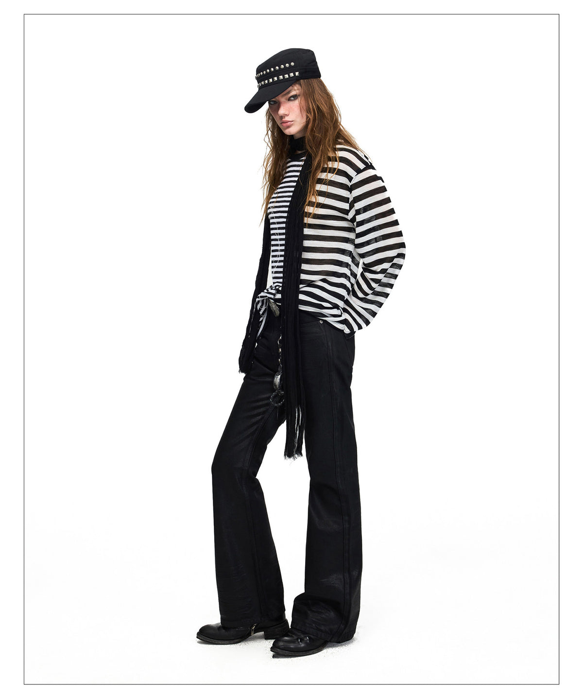 Printed Striped T-Shirt