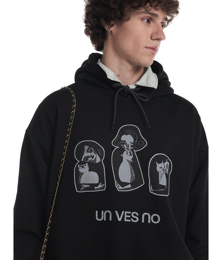 Fun Print Casual Hoodie