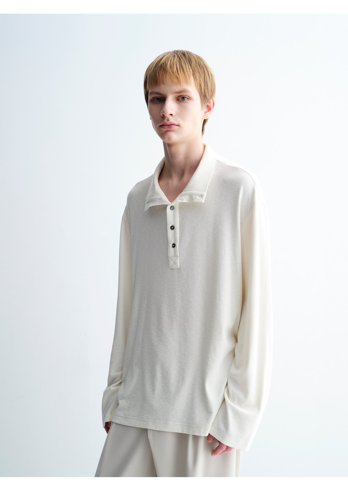 Half-Front Collar Shirt
