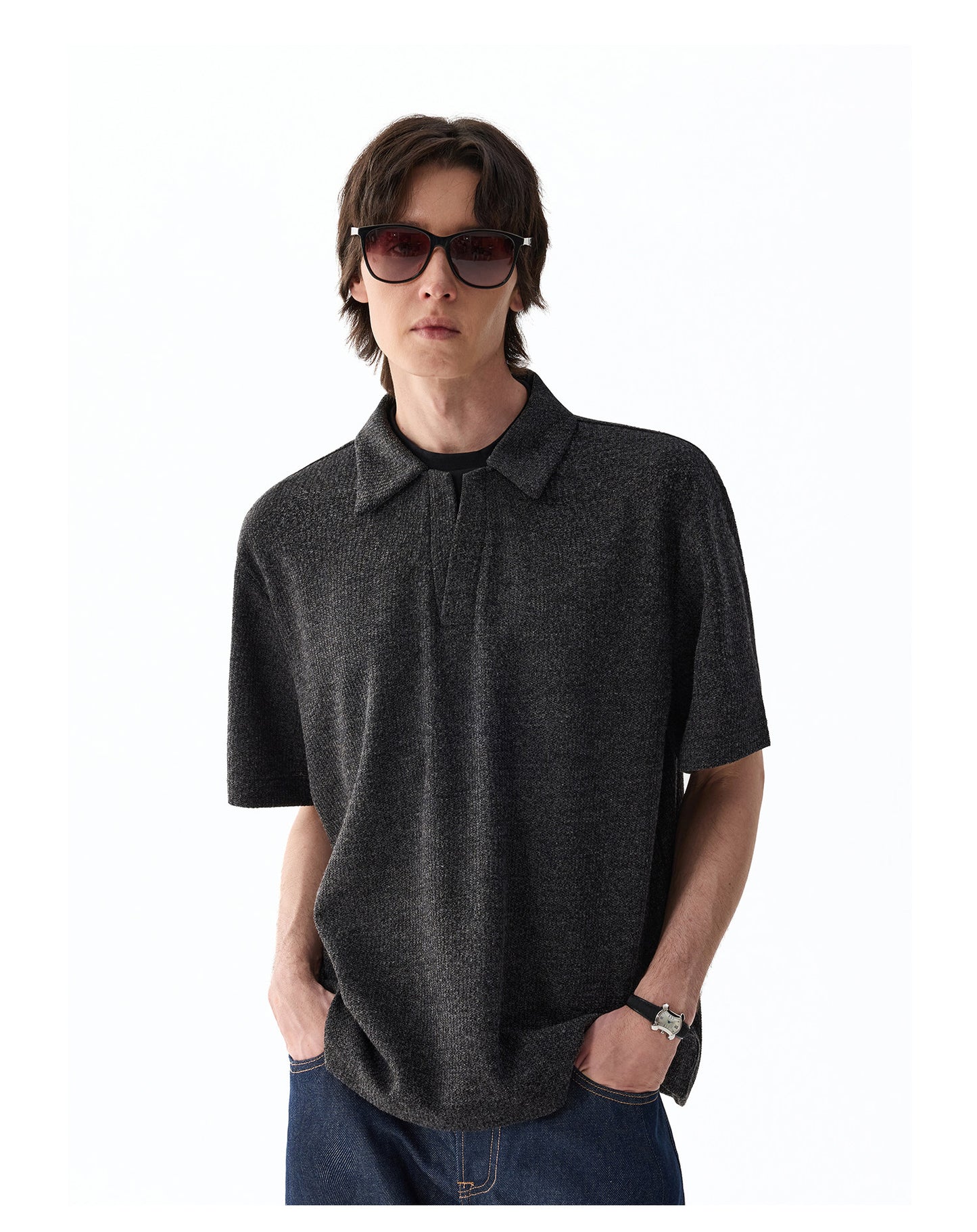 Faux Two-Piece Polo Shirt