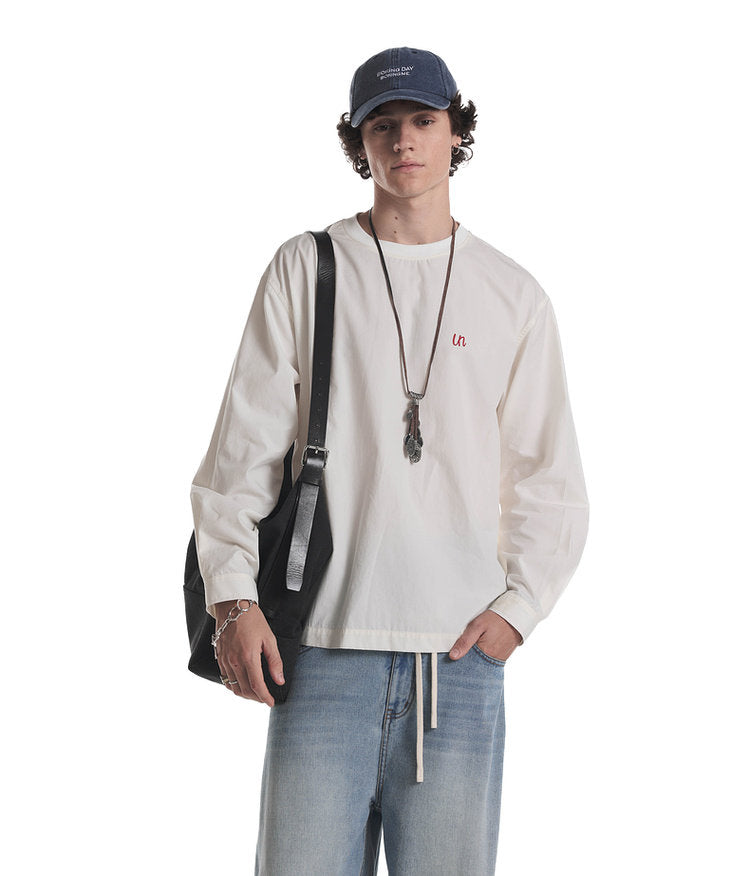 Embroidered Crew Neck T-Shirt