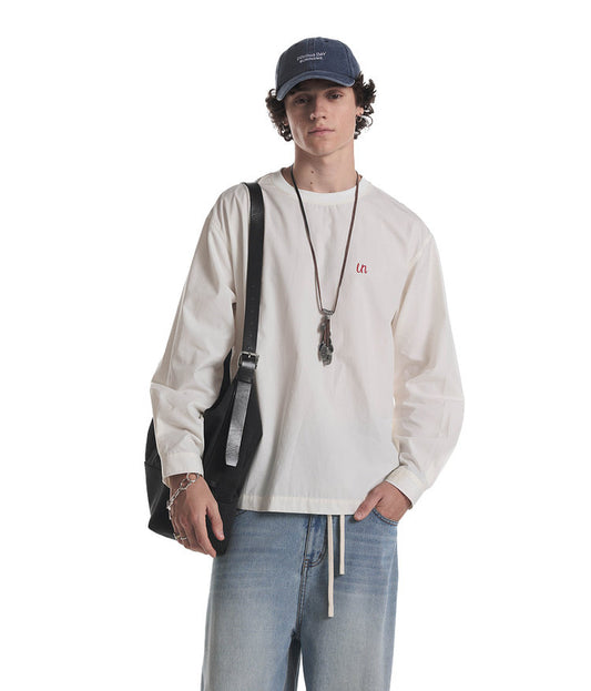 Embroidered Crew Neck T-Shirt