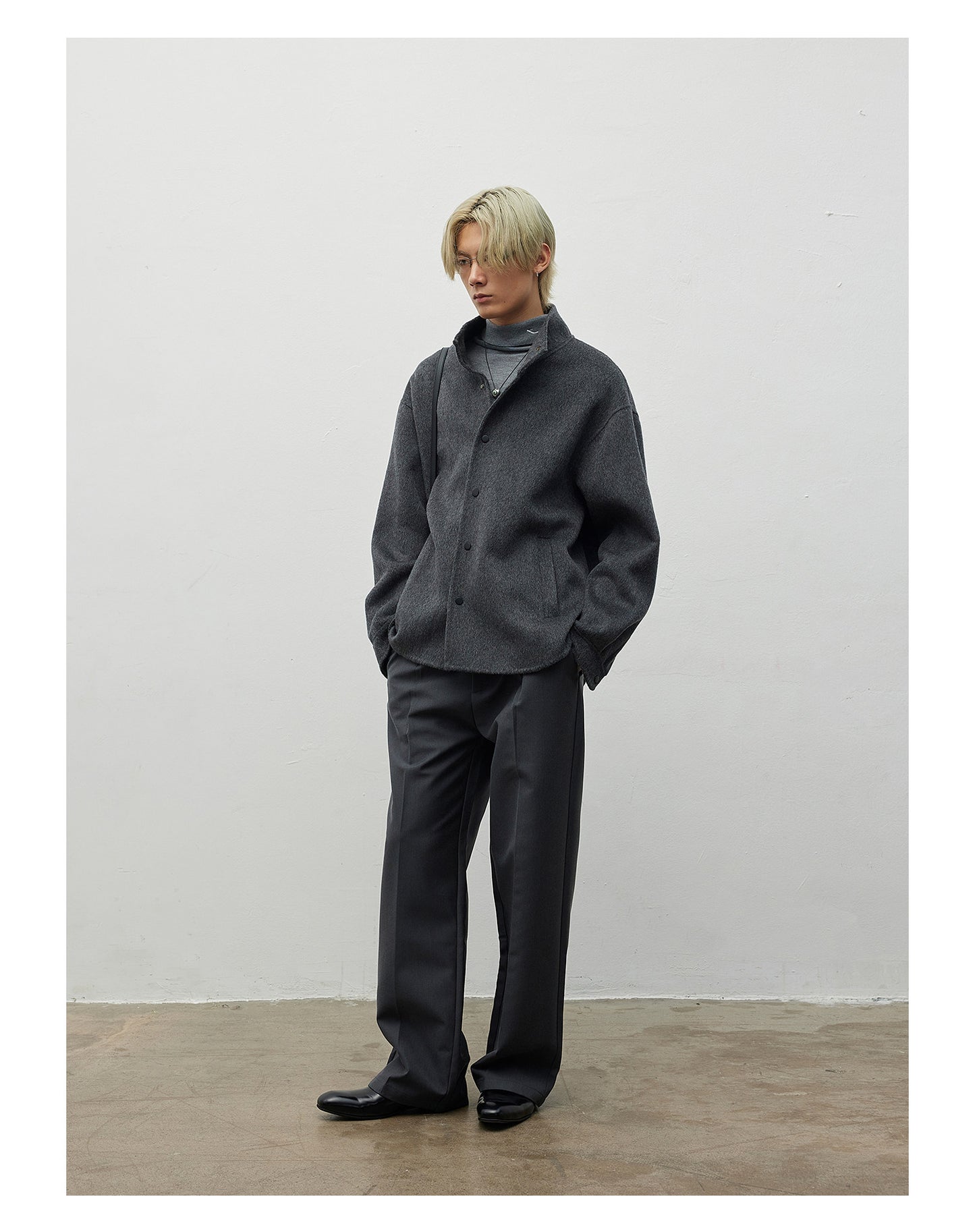 Wool-Blend Double-Face Jacket